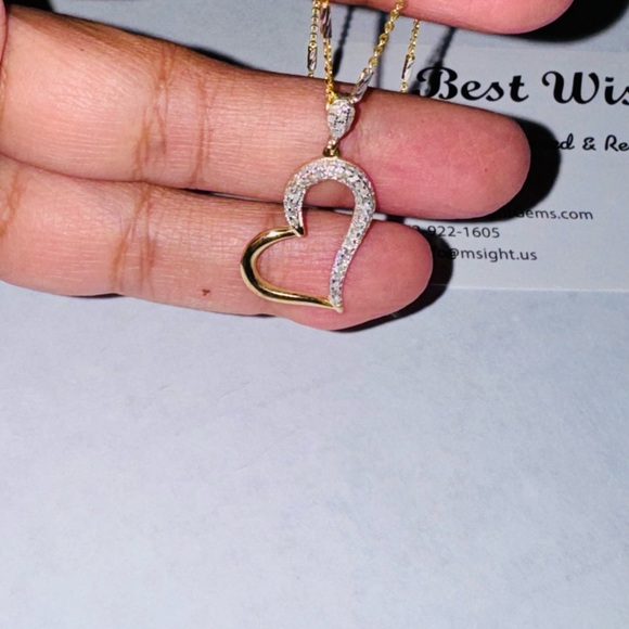 Real Diamond Heart Pendant Gift for her Affordable Gifts for women Huge Sale